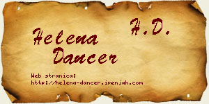 Helena Dancer vizit kartica